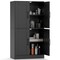 Bathroom Cabinet with Adjustable Shelves and Metal Handles 2-Door Storage Organizer for Bathroom